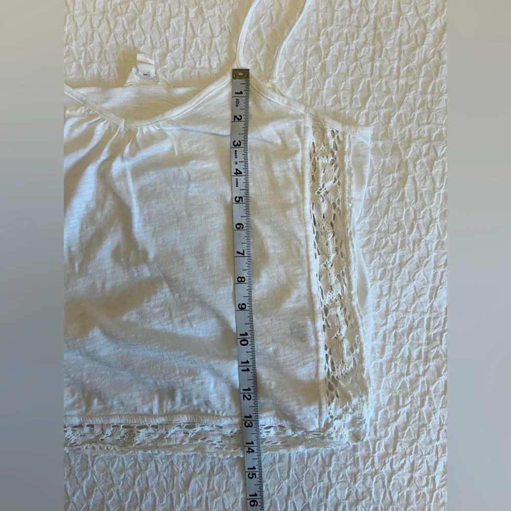 White Lacey Boho Tank Top - Picture 6 of 9